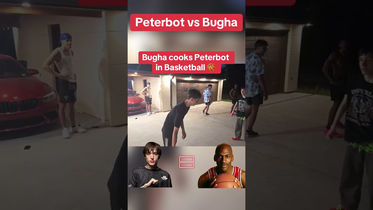 Fortnite pros Peterbot and Bugha 1v1 in Basketball  #fortnite