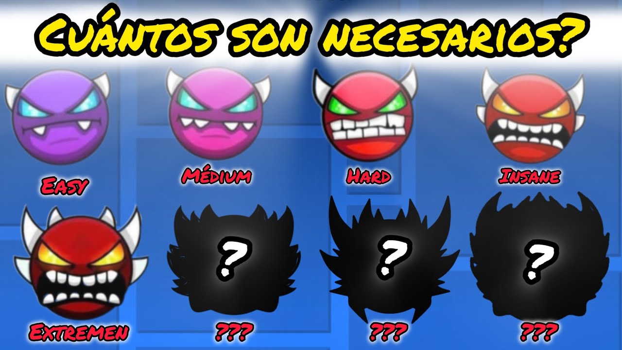 Necesitamos más DIFICULTADES DEMONS en GEOMETRY DASH? 🧐