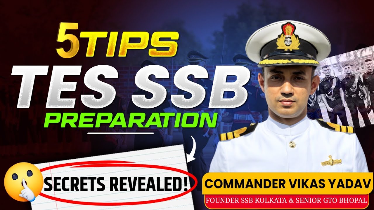 🔥 5 Tips to Prepare for TES Exam, Expert Guidance by Cdr Vikas Yadav  - Learn With Sumit