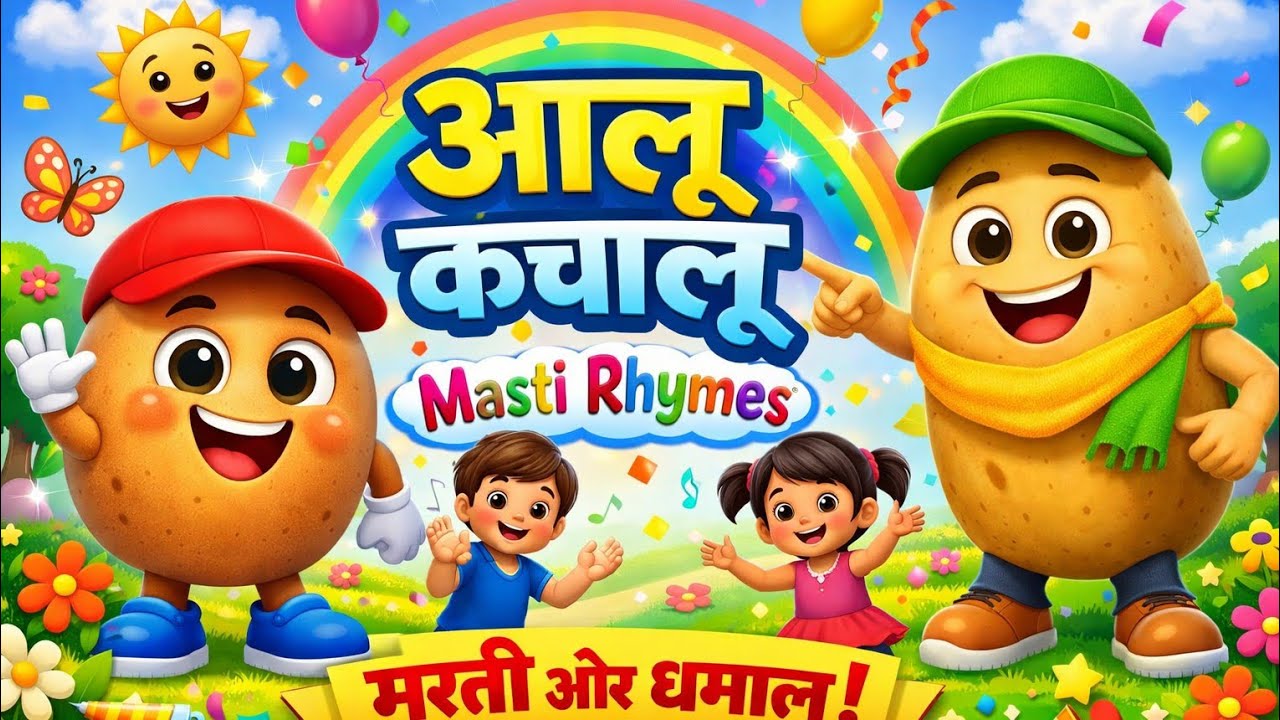 Aaloo Kachaloo Song in Hindi 🥔 | Kids Fun Rhyme | Masti Rhymes