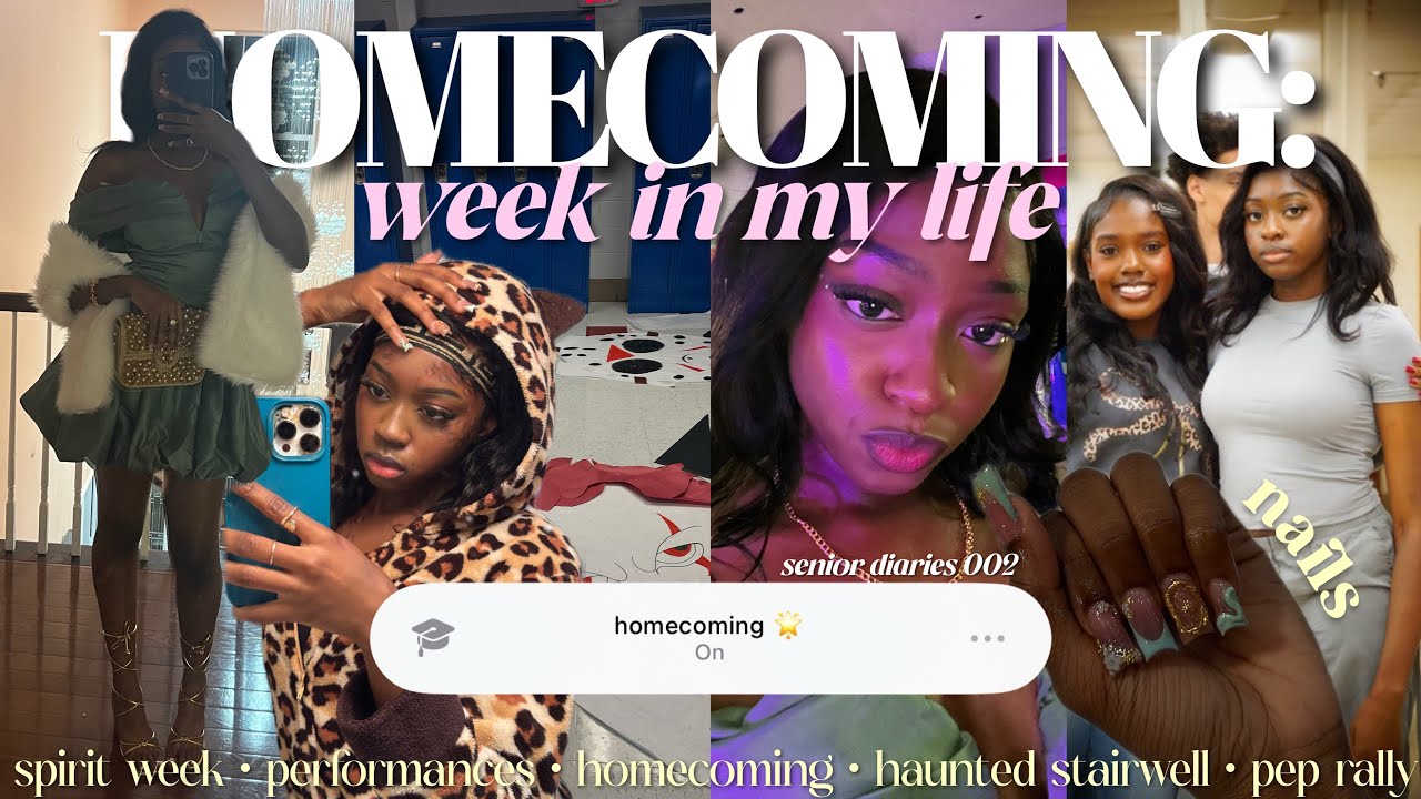 HOMECOMING WEEK IN MY LIFE | Spirit Week, Homecoming, Haunted Stairwell | Senior Diaries 002