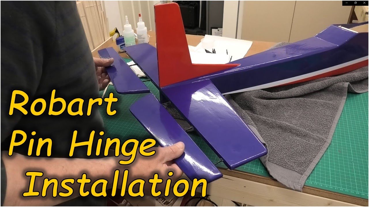 Robart Pin Hinge Installation - Model Aeroplane Control Surfaces