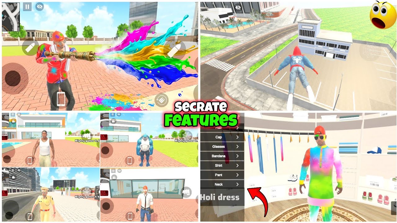 Indian Theft Aura Simulator Biggest Update | Holi Dress Add | IBD3D City Add | Top Characters Links 