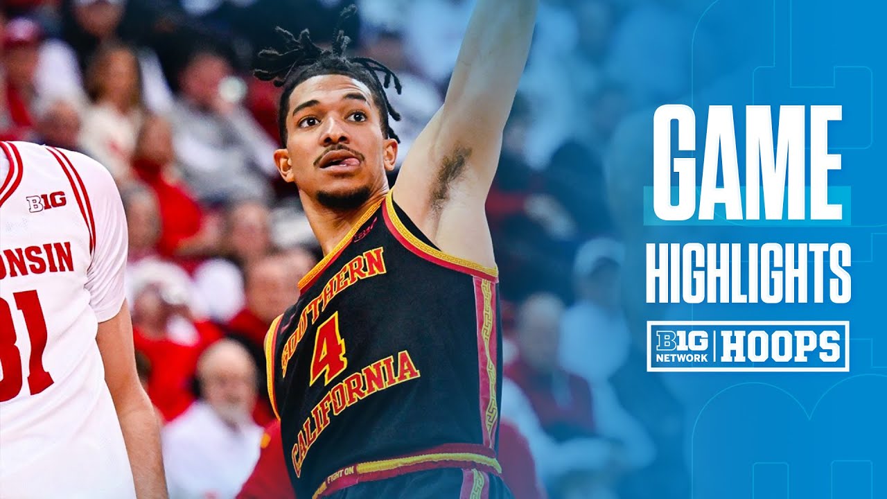 USC at Wisconsin | HIGHLIGHTS | Big Ten Basketball | 01/25/2026