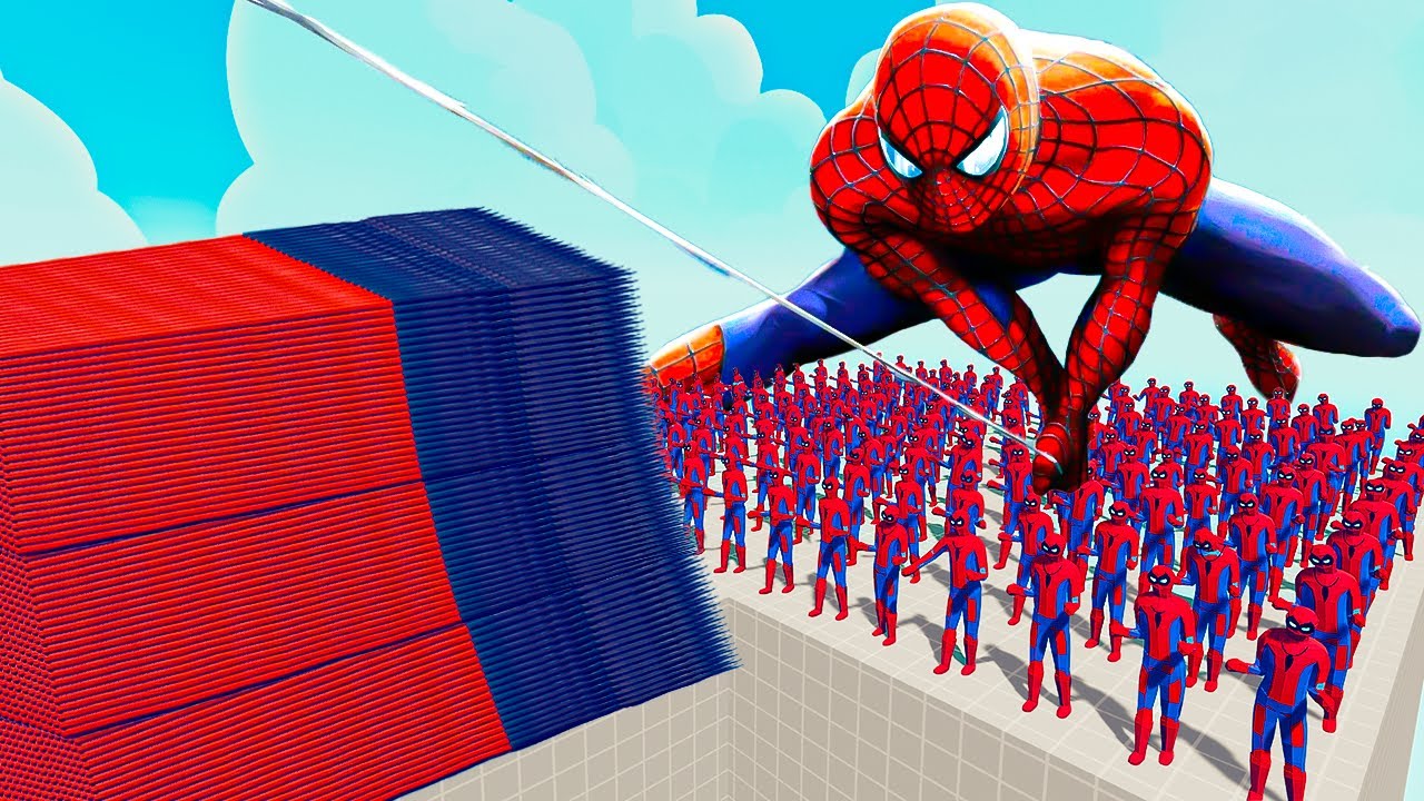 200x SPIDERMAN + 1x GIANT vs EVERY GOD - Totally Accurate Battle Simulator TABS