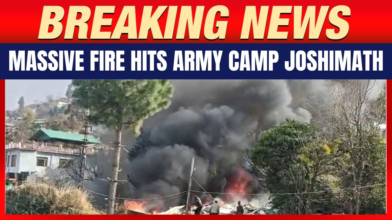 Breaking News: Massive Fire Engulfs Army Camp Store in Joshimath, Uttarakhand | News9