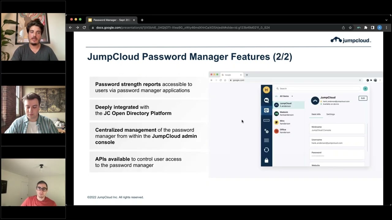 Introduction to JumpCloud Password Manager Features