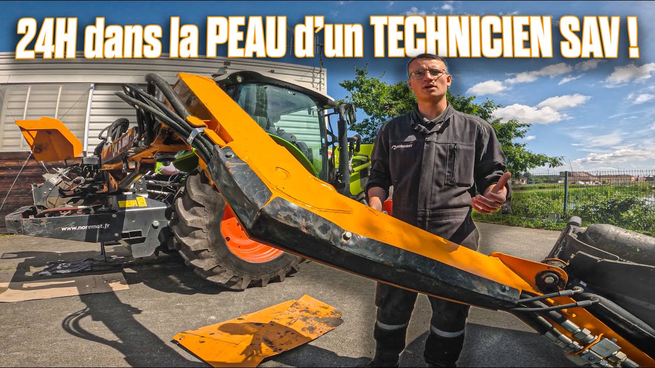 🤠🛠️JE PASSE 24H dans la PEAU d'un TECHNICIEN ÉPAREUSE SAV NOREMAT ! 💨