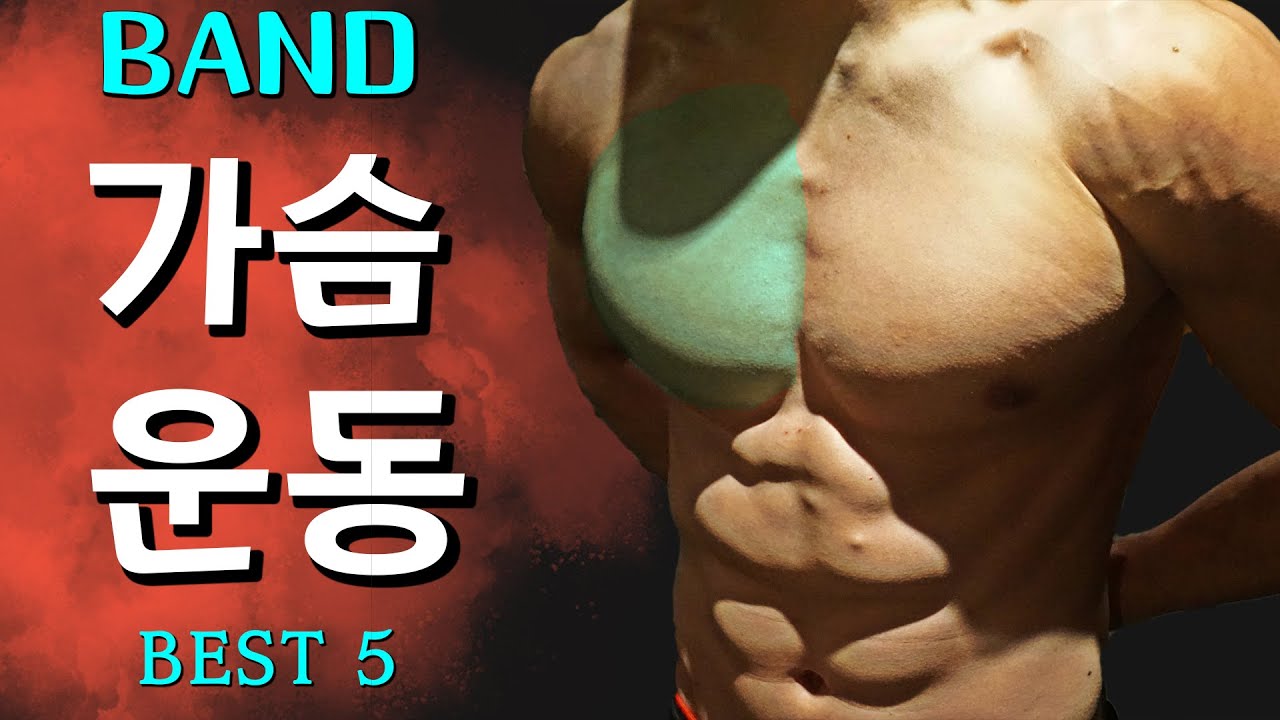 밴드로 터뜨리는 가슴운동 홈트레이닝 BEST 5│리쌤밴드