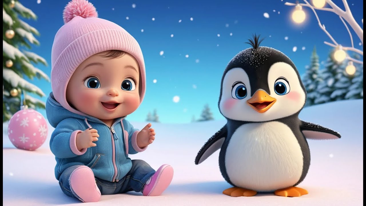 Penguin New Year Snowy Song | Fun Action & Learning Video for Toddlers