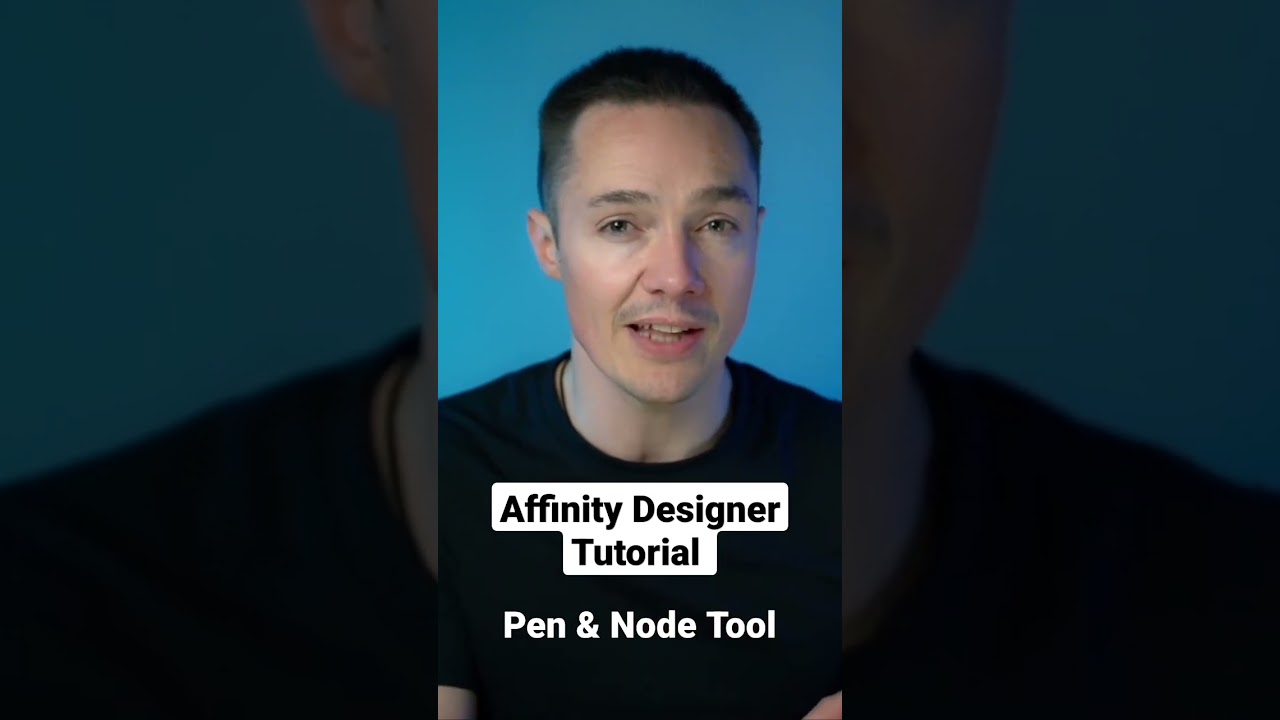 Affinity Designer Tutorial - Pen &Node Tool #affinity #affinitydesigner #freetutorial #graphicdesign