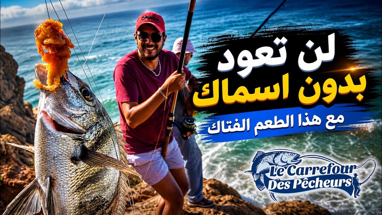 صيد اسماك الشرغو باستعمال طعم افزضاض (بطاطس البحر) من علاوات ميرلفت - Peche Au Falaises a Mirleft