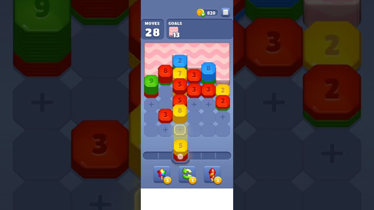 Throw Blocks Level 56 Shoot & Merge Mobile Gameplay