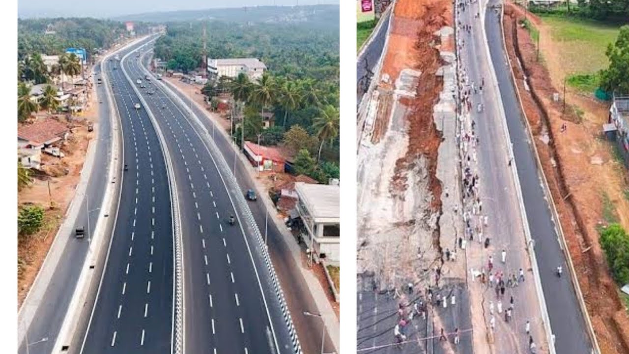 NH 66 Malappuram collapse,NH66 Kerala collapse