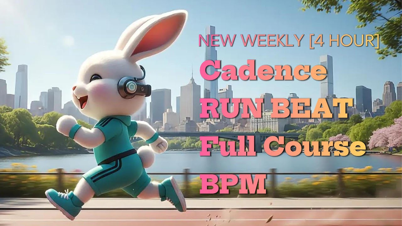 [RUN BEAT]4-Hour Full Course Marathon Prep:Endurance Engine 165-185 BPM Cadence (No Lyrics)