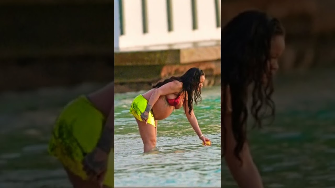 Rihanna spotted out in Barbados yesterday 