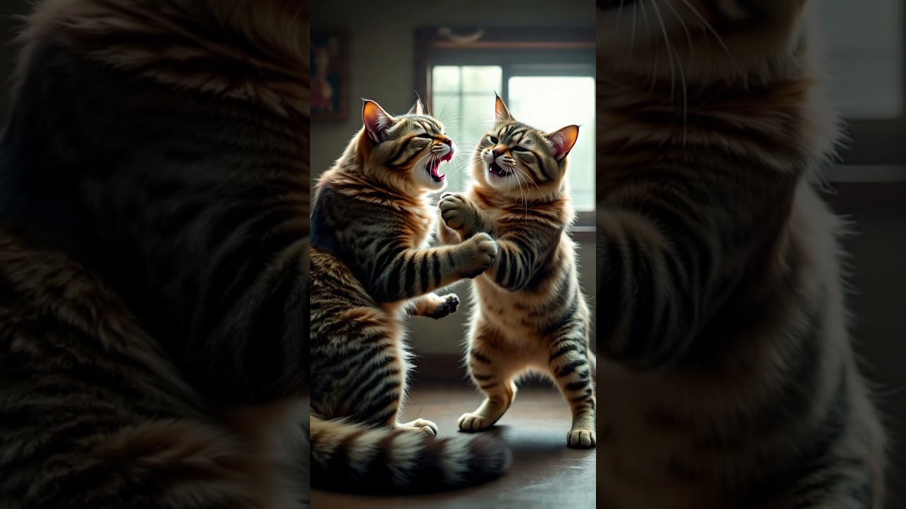 #3d #cartoon #funnycartoon #kpas #catvideos #cat fight