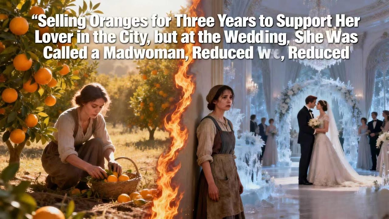 For three years, I sold oranges to support him. At the wedding he said I don't know this crazy woman