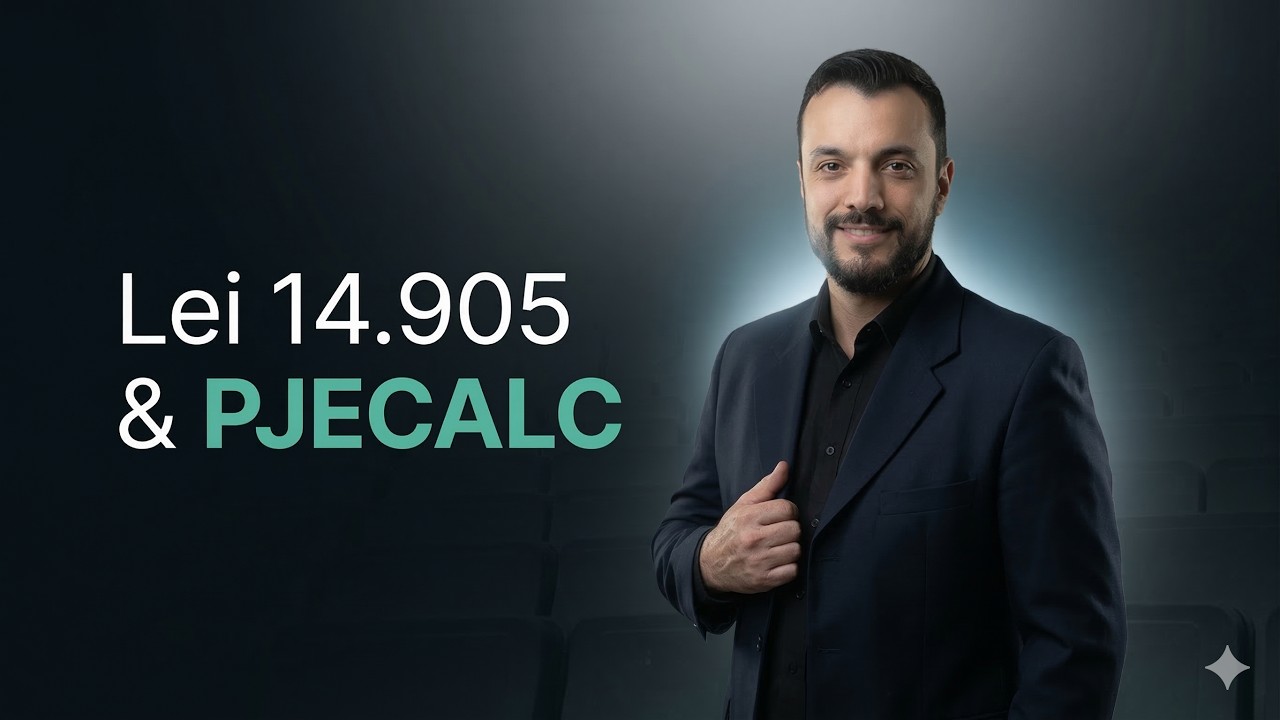 Como aplicar a Lei 14.905 no PJeCalc (IPCA + Selic explicado) | Jorge Penna