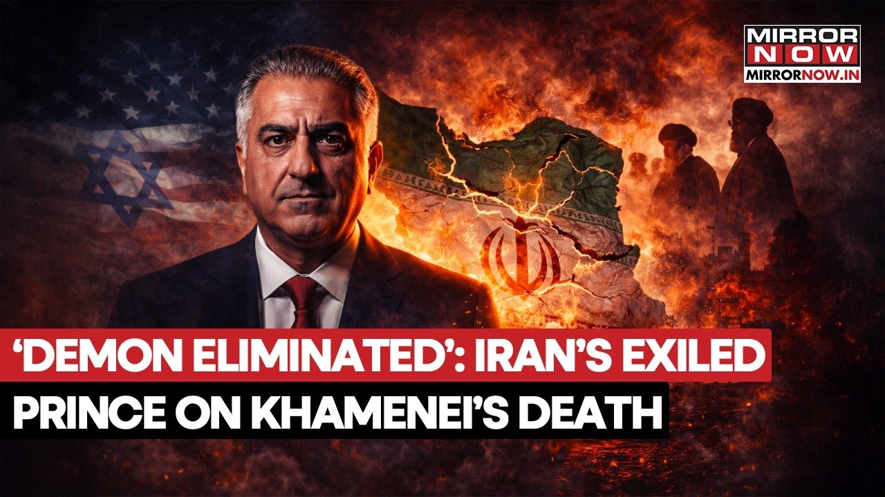 Iran's Exiled Prince Reza Pahlavi Reacts To Khamenei's Death, Says, 'Demon Eliminated' | Watch