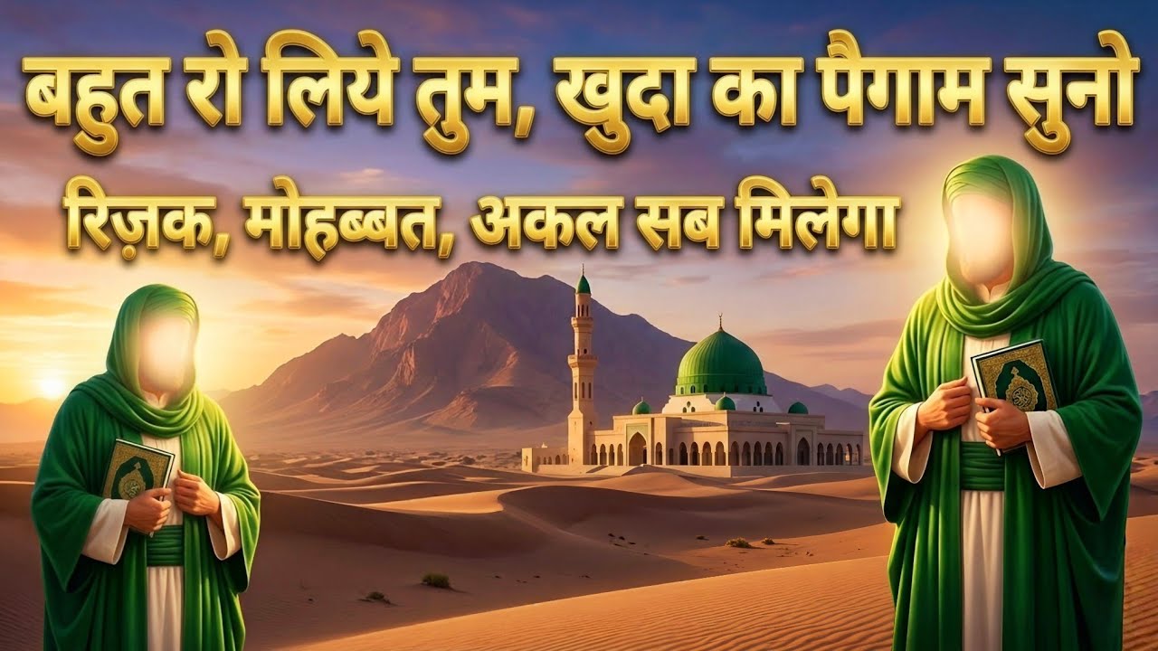 बहुत रो लिये तुम… अब सुनो खुदा का पैगाम | दिल को छू लेने वाली नसीहत