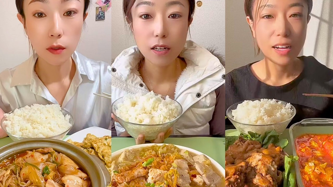 Chinese Home-Cooked Food Mukbang | Realistic Eating Sounds No Talking #494
