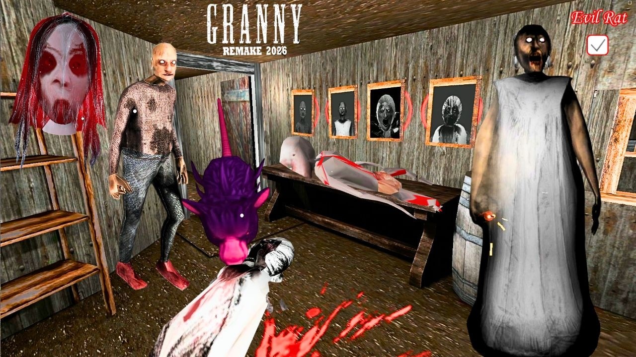 Evil Rat Eat All Items (PC) Granny Remake 2026 - Full Gameplay
