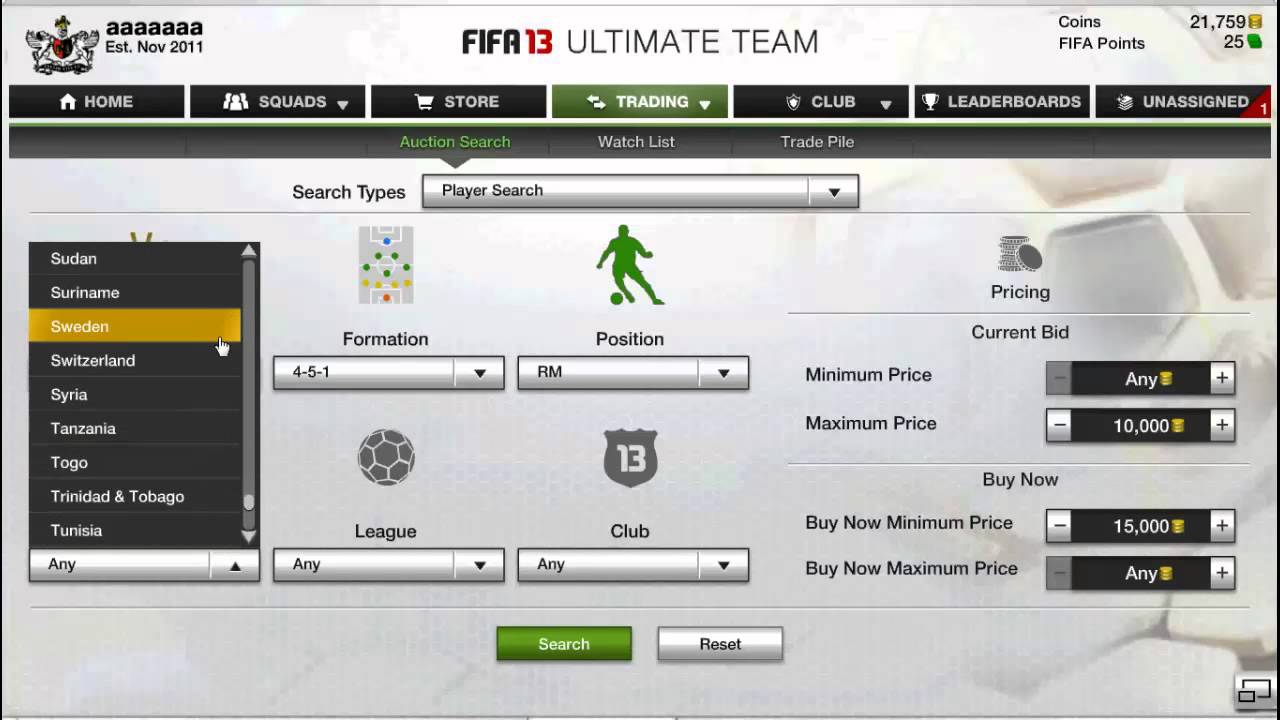 FIFA 13 Trading Tips #3 10k-15k method
