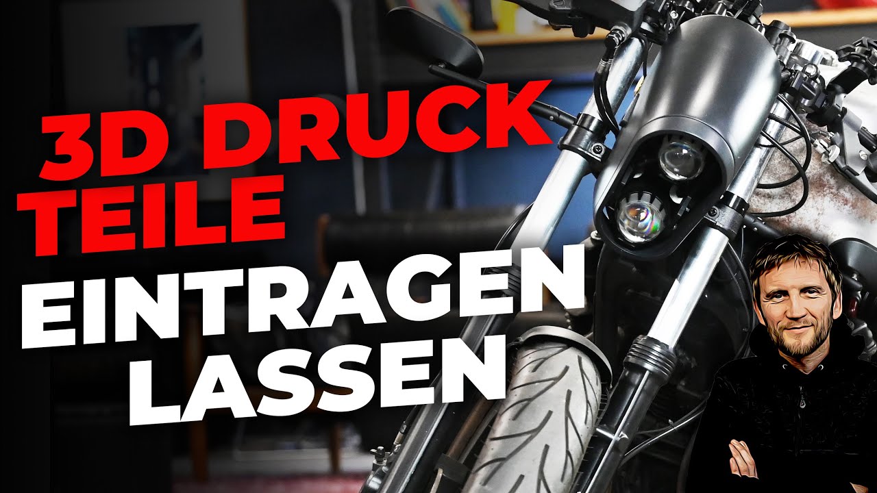 3D Druck Teile für Motorräder - Roller oder Mofa beim TÜV eintragen lassen. Wie macht man das?