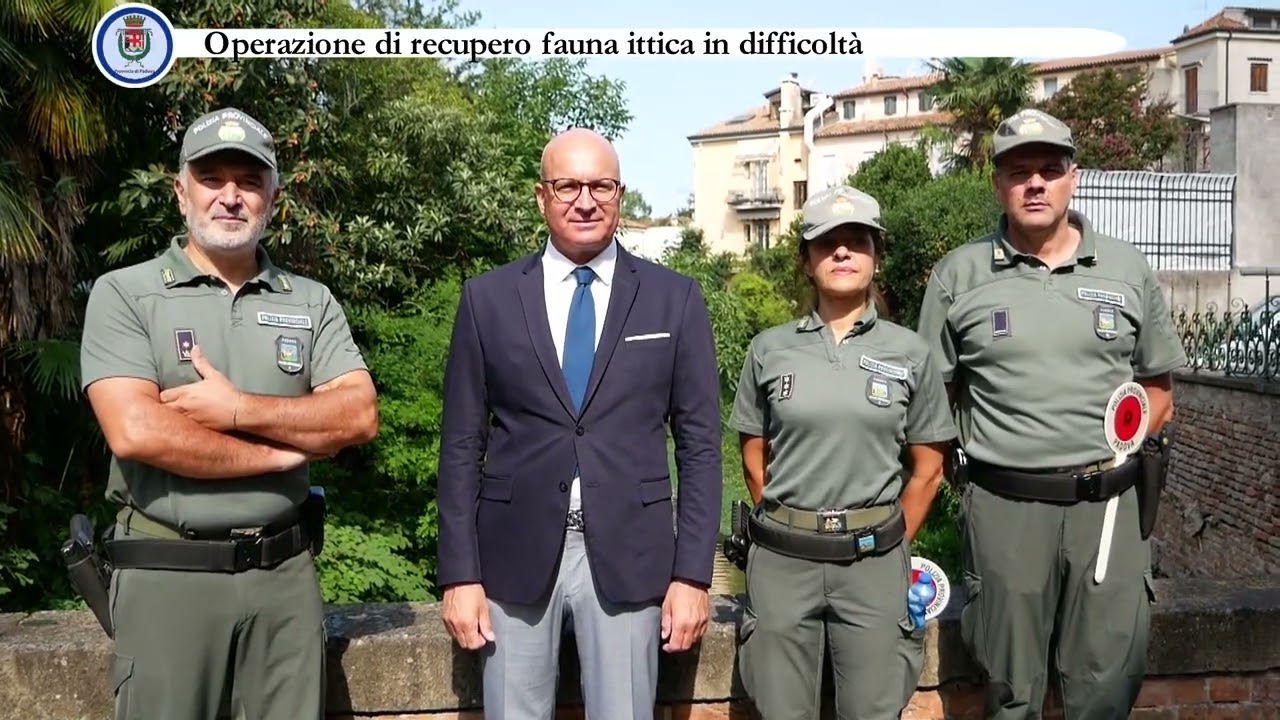 Operazione di recupero fauna ittica in difficolt&agrave;