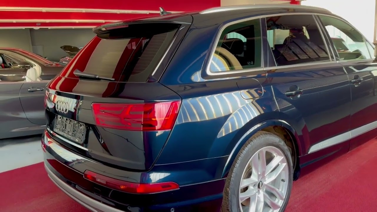 Audi Q7 TDI S Line Inkblau 7 Sitze Fond