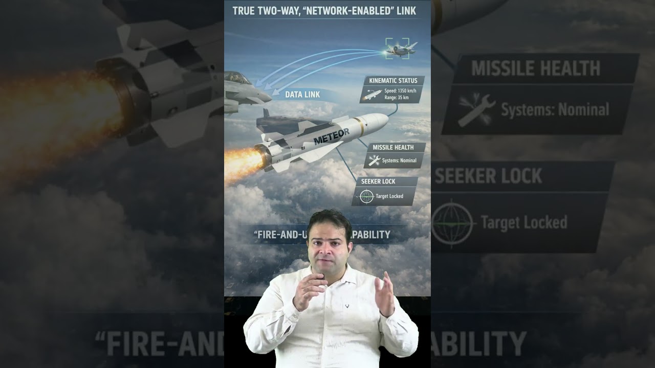 Meteor Missile Update : India's Rafale more Dangerous #rafale #indianairforce #meteormissile