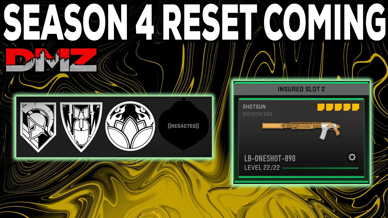 DMZ HUGE SEASON 4 RESET COMING - Refresh System, New Missions, Insured Weapons, Keys