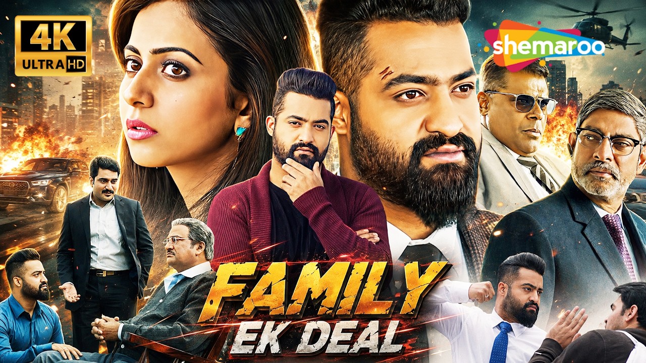 30 दिनों में अरबपति Villain को सड़क पर लाया यह Mastermind JR NTR | Family Ek Deal Hindi Dubbed Movie