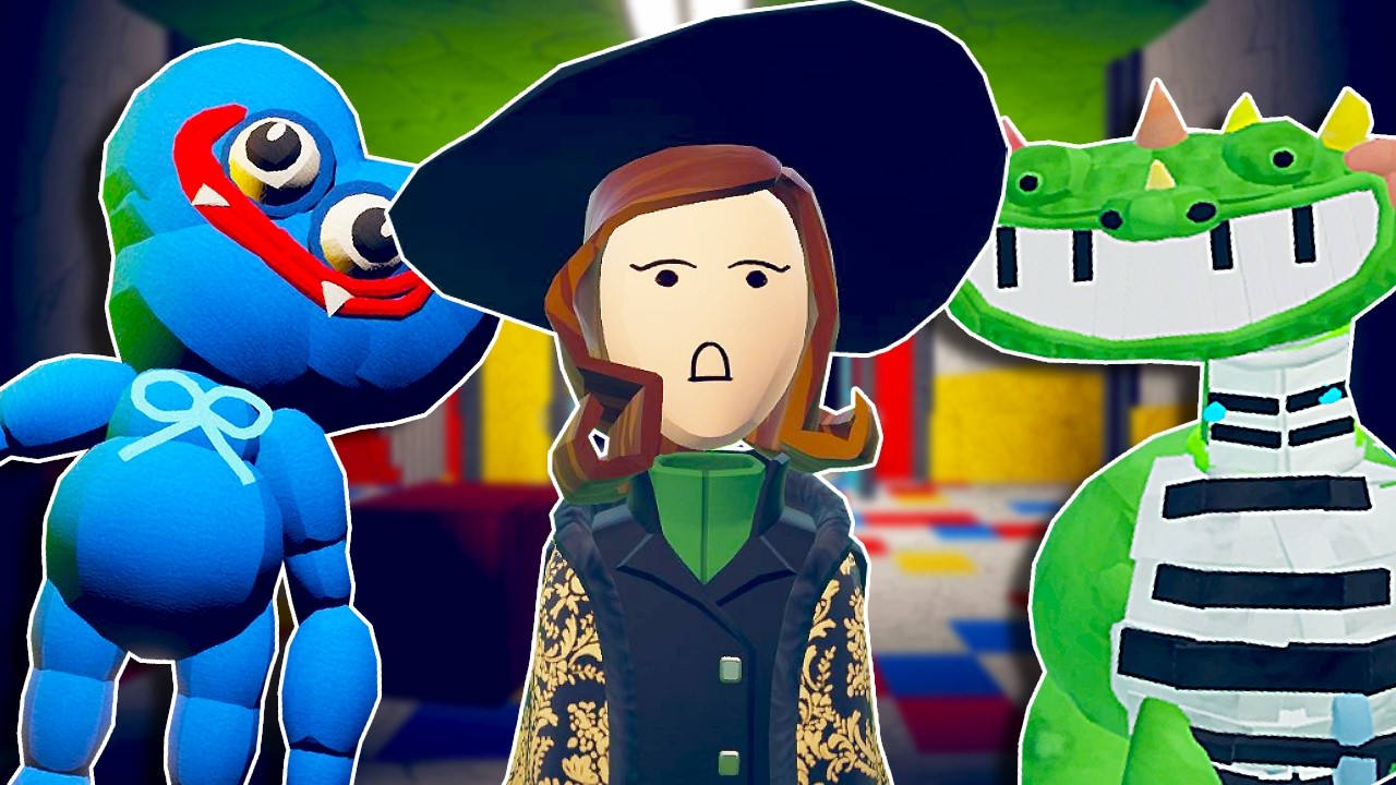 Я снова играю в 4 игры Poppy Playtime в комнате отдыха...