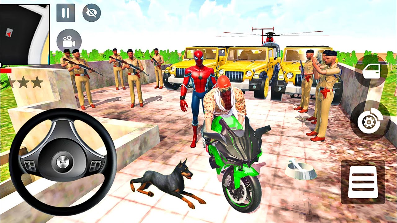 🧟 Indian Thift Auto Car Android Game 🦚 Park Bike Showroom 🎉 All Car & Helicopter Modified 🥳 Game 🎯