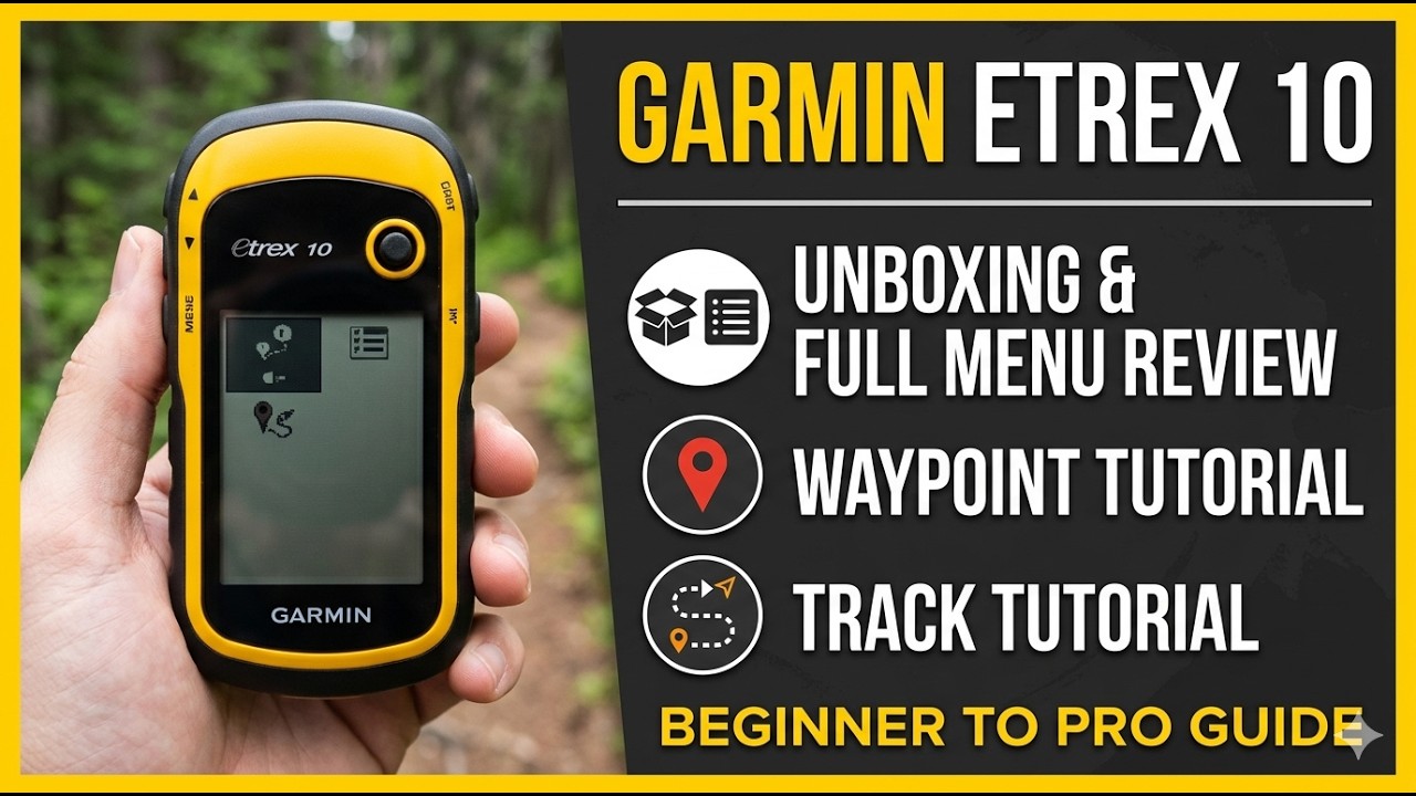 Garmin eTrex 10 GPS &ndash; rozpakowanie, pełna recenzja menu, samouczek dotyczący punkt&oacute;w nawigacyjnyc...