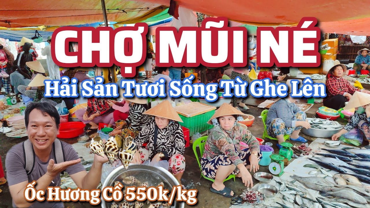 Chợ Mũi Né , Ốc Hương Cồ 550k/Kg
