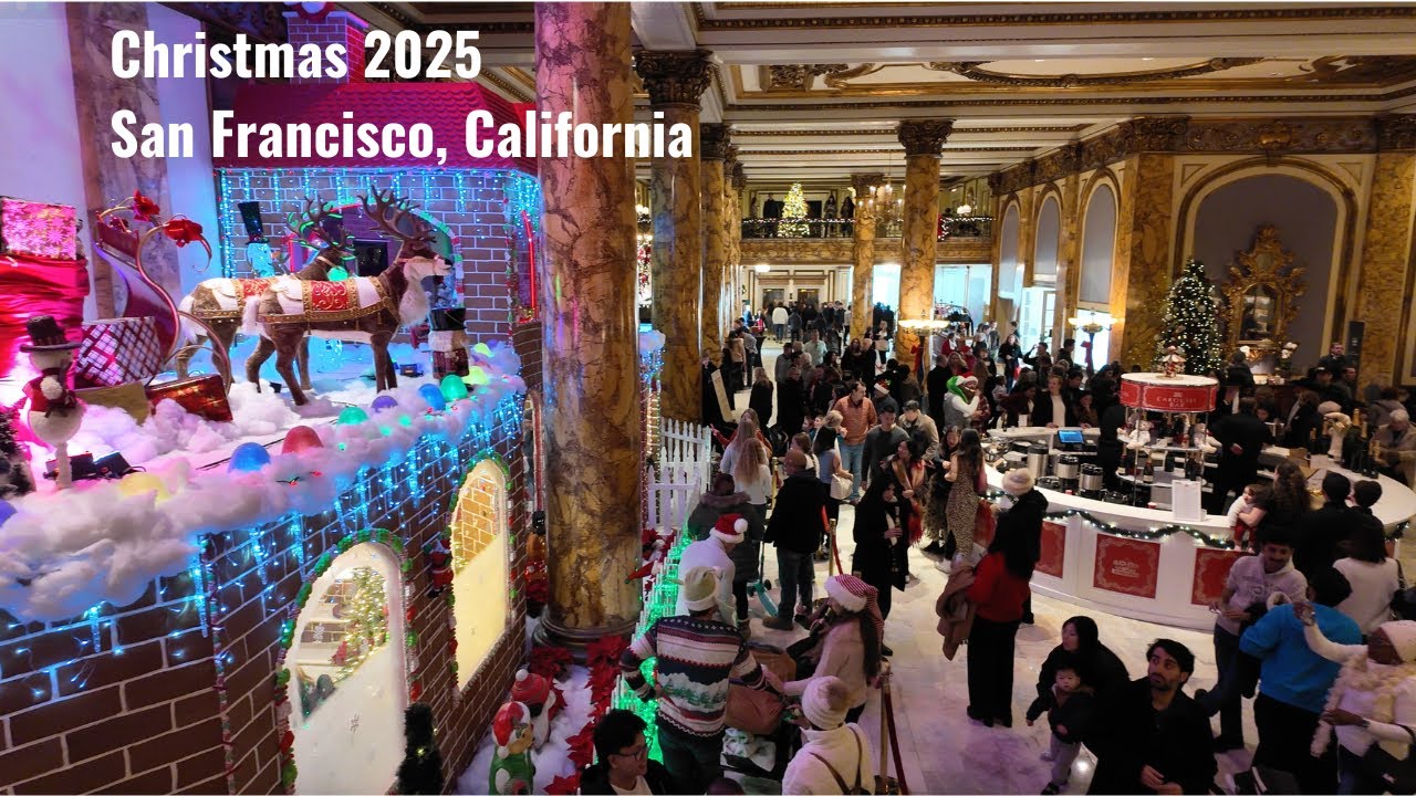 2025 Christmas in San Francisco, California & Fairmont Hotel (December 13, 2025)