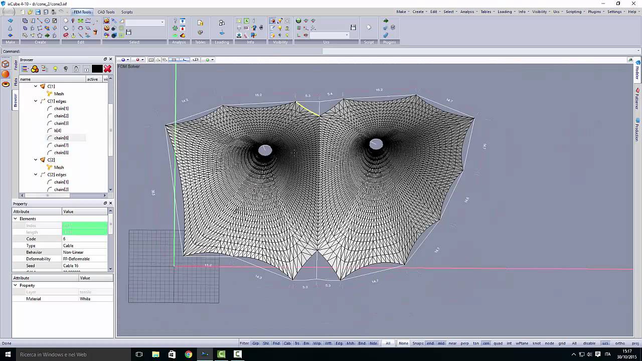 Tensile fabric patterning software ixCube - Fix tensile fabric patterns