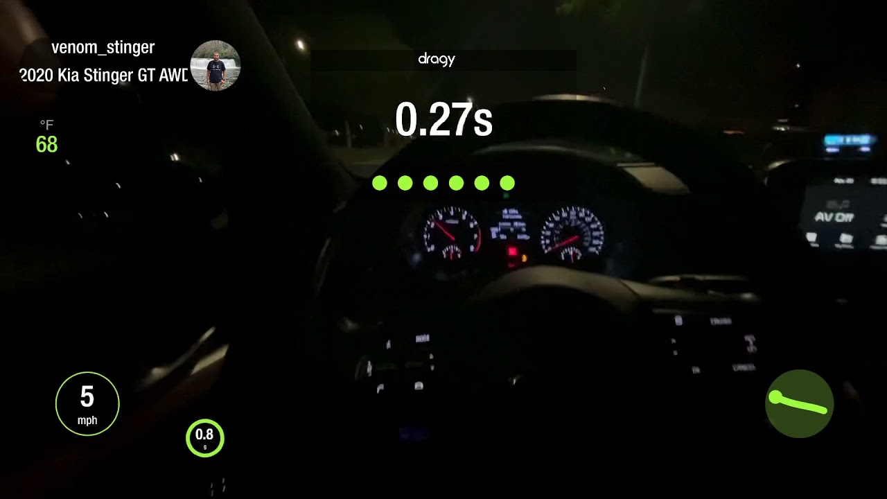 Kia Stinger GT AWD E-Brake Launch