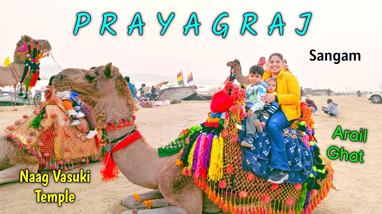 Prayagraj Vlog | Ganga Yamuna Sangam | Naag Vasuki Temple | Arail Ghat | Baati Chokha Restaurant