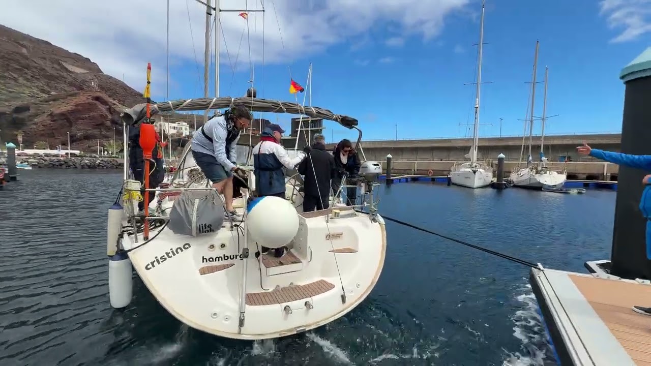 Indulási manőver / turn a sailing yacht using one stern rope, 2026. márc., Ocean Sailing SE