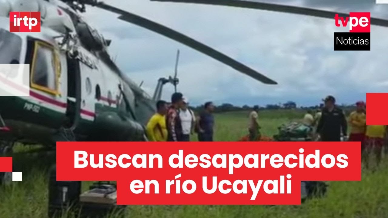 Ucayali: contin&uacute;a intensa b&uacute;squeda de desaparecidos tras derrumbe que hundi&oacute; embarcaciones