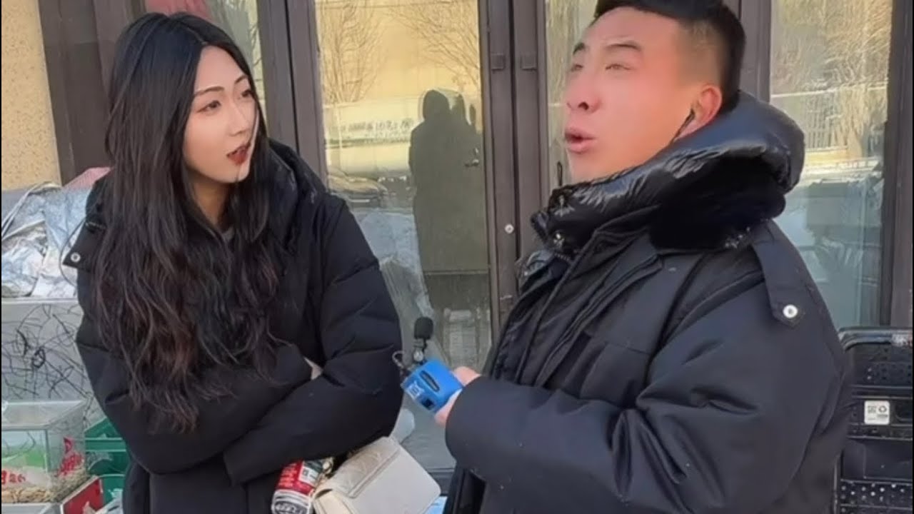 东北冬天妹妹们爱美无惧严寒