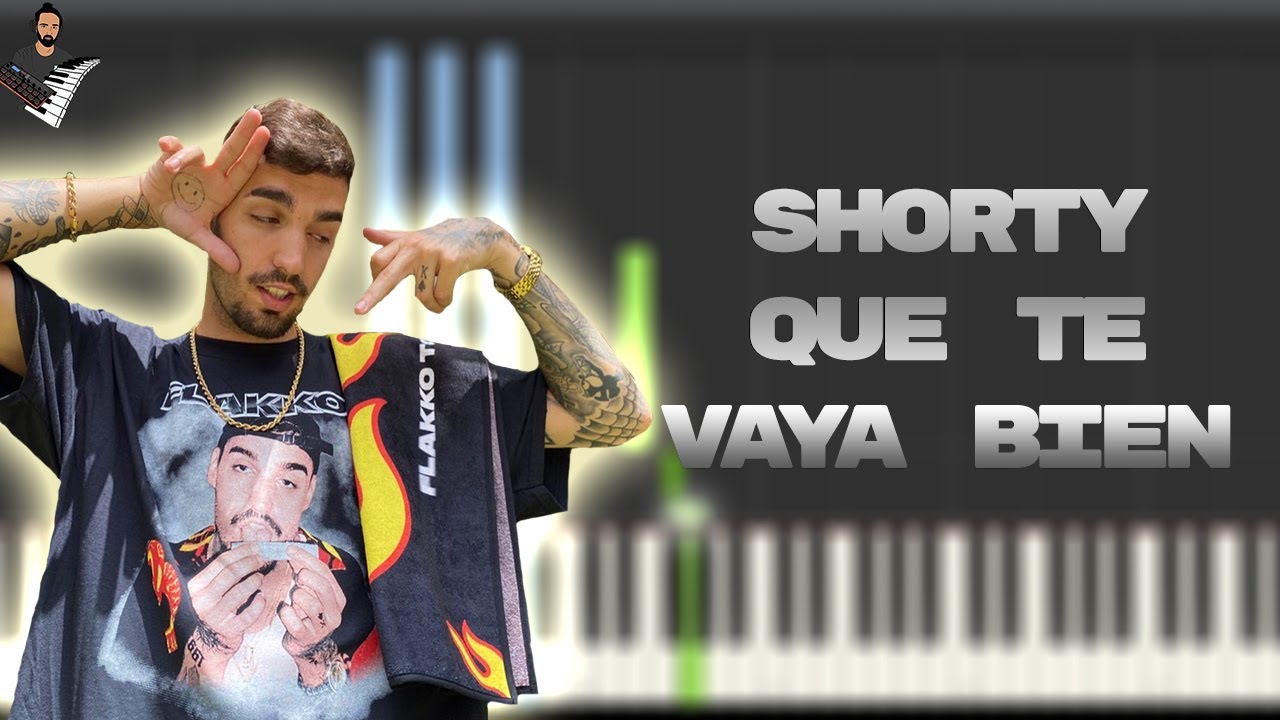 Rels B - SHORTY QUE TE VAYA BIEN | Instrumental Piano Tutorial / Partitura / Karaoke / MIDI