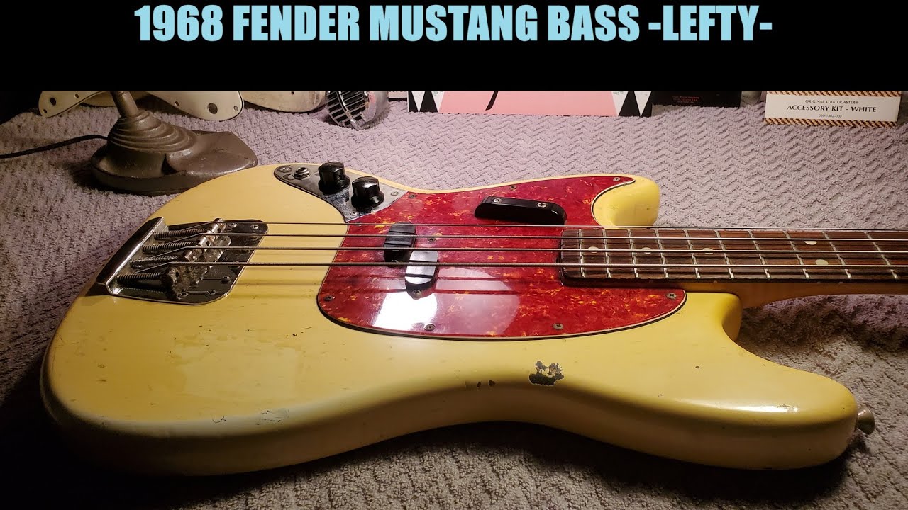 Up Close and Personal with a 1968 Fender Mustang Bass (Natural Aging Details) Left Handed #fender