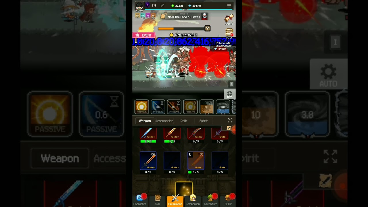 Orichalcum Rank under lvl 500 - Slayer Legends