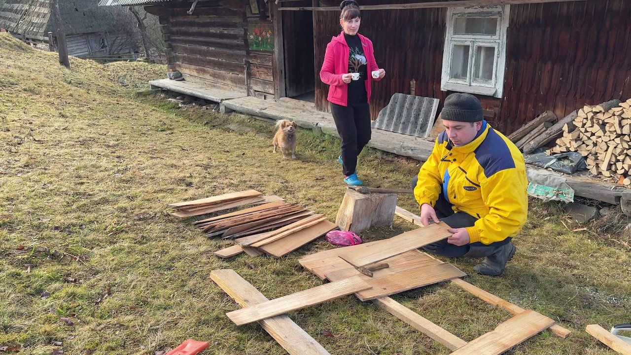Mountain Village Life 🏔️ Homemade Soup & Building a New Well Cover