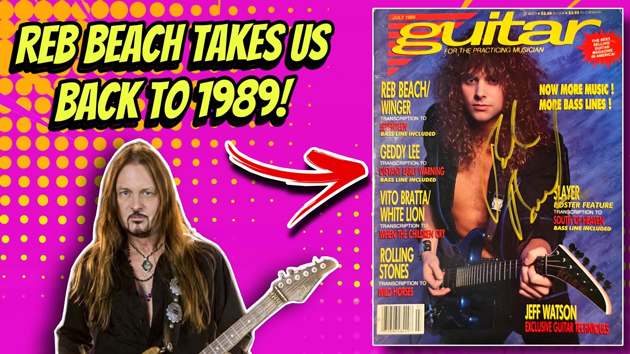 ‼️Мы пересматриваем журнал Guitar Magazine за июль 1989 года с REB BEACH!🤯🎸| Winger | Kramer | Bo...
